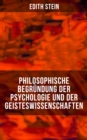 Image for Philosophische Begrundung Der Psychologie Und Der Geisteswissenschaften