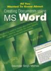 Image for All You Wanted to Know About Creating Documents Using MS Word