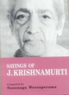 Image for Sayings of J. Krishnamurti