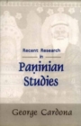 Image for Recent Research in Paninian Studies