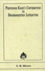 Image for Professor Kane&#39;s contribution to Dharmaâsåastra literature