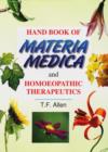 Image for Handbook of materia medica &amp; homeopathic therapeutics