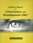 Image for Citizens&#39; report on governance and development 2007