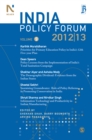 Image for India Policy Forum 2012-13 : Volume 9