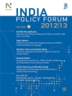 Image for India Policy Forum 2012-13: Volume 9