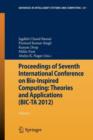 Image for Proceedings of Seventh International Conference on Bio-Inspired Computing: Theories and Applications (BIC-TA 2012) : Volume 1