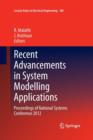 Image for Recent Advancements in System Modelling Applications
