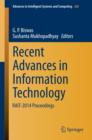 Image for Recent Advances in Information Technology: RAIT-2014 Proceedings