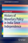Image for History of monetary policy in India since independence