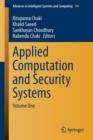 Image for Applied Computation and Security Systems : Volume One