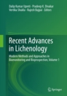 Image for Recent Advances in Lichenology: Modern Methods and Approaches in Biomonitoring and Bioprospection, Volume 1