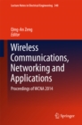 Image for Wireless Communications, Networking and Applications: Proceedings of WCNA 2014 : 348