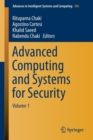 Image for Advanced computing and systems for securityVolume 1