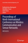 Image for Proceedings of Ninth International Conference on Wireless Communication and Sensor Networks