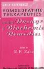 Image for Daily Reference Homoeopathic Therapeutics : Including Dosage &amp; Biochamic Remedies