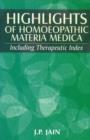 Image for Highlights of Homoeopathic Materia Medica