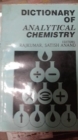 Image for Dictionary of Analytical Chemistry