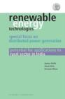 Image for Renewable energy technologies  : special focus on distributed power generation