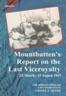 Image for Mountbatten&#39;s report on the last viceroyalty  : 22 March-15 August 1947