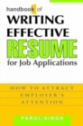 Image for Handbook of Writing Effective Resume for Job Applications