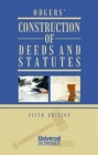 Image for Construction of Deeds and Statutes