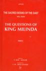Image for Questions of King Milinda : The Sacred Books of the East Vols:35, 36