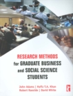 Image for Research methods for graduate business and social science students