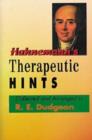 Image for Hahnemann&#39;s Therapeutic Hints