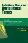 Image for Definitional Glossary of Agricultural Terms:  Volume II