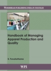 Image for Handbook of Managing Apparel Production and Quality