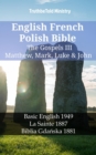 Image for English French Polish Bible - The Gospels III - Matthew, Mark, Luke &amp; John: Basic English 1949 - La Sainte 1887 - Biblia Gdanska 1881