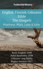Image for English Finnish Cebuano Bible - The Gospels - Matthew, Mark, Luke &amp; John: Basic English 1949 - Pyha Raamattu 1938 - Cebuano Ang Biblia, Bugna Version 1917