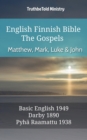 Image for English Finnish Bible - The Gospels - Matthew, Mark, Luke and John: Basic English 1949 - Darby 1890 - Pyha Raamattu 1938