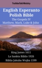 Image for English Esperanto Polish Bible - The Gospels IV - Matthew, Mark, Luke &amp; John: King James 1611 - La Sankta Biblio 1926 - Biblia Jakuba Wujka 1599