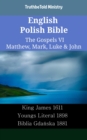 Image for English Polish Bible - The Gospels VI - Matthew, Mark, Luke &amp; John: King James 1611 - Youngs Literal 1898 - Biblia Gdanska 1881
