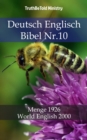 Image for Deutsch Englisch Bibel Nr.10: Menge 1926 - World English 2000.