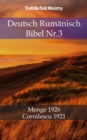 Image for Deutsch Rumanisch Bibel Nr.3: Menge 1926 - Cornilescu 1921.