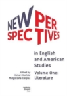 Image for New Perspectives in English and American Studies : Volume One: Literature