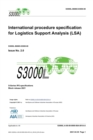 Image for S3000L, International procedure specification for Logistics Support Analysis (LSA), Issue 2.0