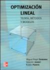 Image for Optimizacion lineal. Teoria, metodo y modelo