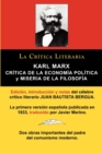 Image for Karl Marx : Critica de La Economia Politica (Grundrisse) y Miseria de La Filosofia, Coleccion La Critica Literaria Por El Celebre