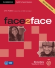 Image for Face2face for Spanish Speakers Elementary Teacher&#39;s Book with DVD-ROM