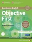 Image for Objective First for Spanish Speakers Student&#39;s Pack without Answers (Student&#39;s Book with CD-ROM, Workbook with Audio CD)