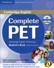 Image for Complete PET for Spanish Speakers Student&#39;s Book without Answers with CD-ROM