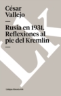 Image for Rusia en 1931. Reflexiones al pie del Kremlin