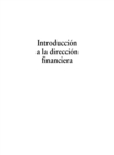 Image for Introduccion a la direccion financiera