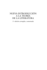 Image for Nueva introduccion a la teoria de la literatura (3.A edicion)