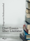 Image for Drei Essays Uber Literatur
