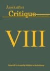 Image for Arsskriftet Critique VIII