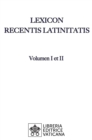 Image for Lexicon Recentis Latinitatis